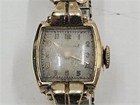 14k Gold Case & Back 17 Jewel Boulevard Watch