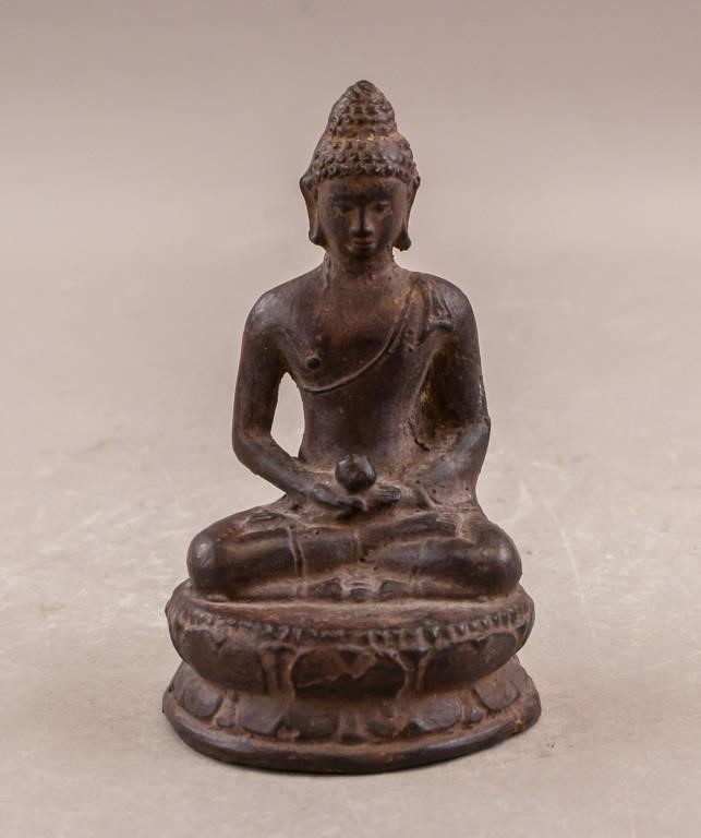 Chinese Bronze Carved Buddha Sculpture