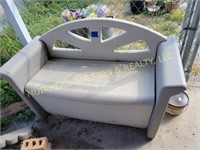 OUTDOOR STORAGE BENCH & CONTENTS 54" LONG