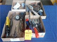 Lot 62  Misc Tools, Hole Saws, Chisels,