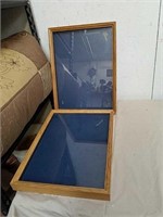 2 shadow display boxes 13 x 17 each