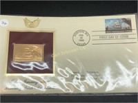 24K FIRST DAY COMMEMORATIVE STAMP