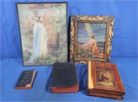 Holy Bibles, 2-3D Framed Christ Pictures