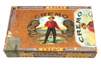 Antique Cremo Wood Cigar Box 1926 Tax Stamp