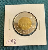 2 DOLLAR COIN 1998