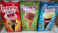 3 BOXES Crunchy Cones Ice Cream Cones 12 per box