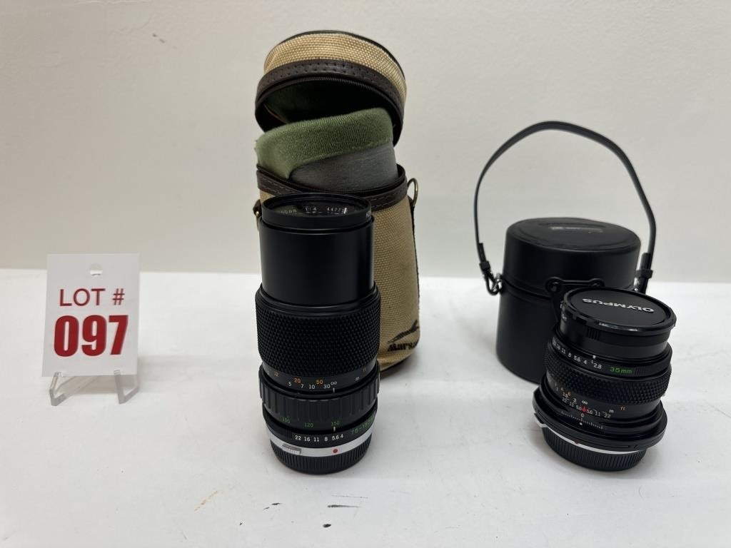 Olympus Camera Lenses with Cases