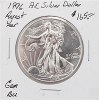 1996 American Eagle Silver Dollar Rarest Year
