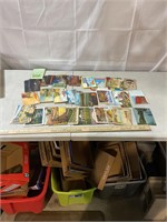 Assorted postcards including booklets