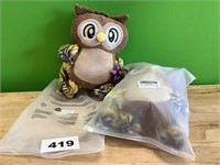 KalaKala Large Owl Dog Toy with Squeaker lot of 2