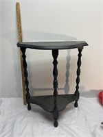 Painted half moon table-21 x11 x 24” tall