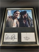 2 Framed photos of Jack and Will, 1 is signed by b