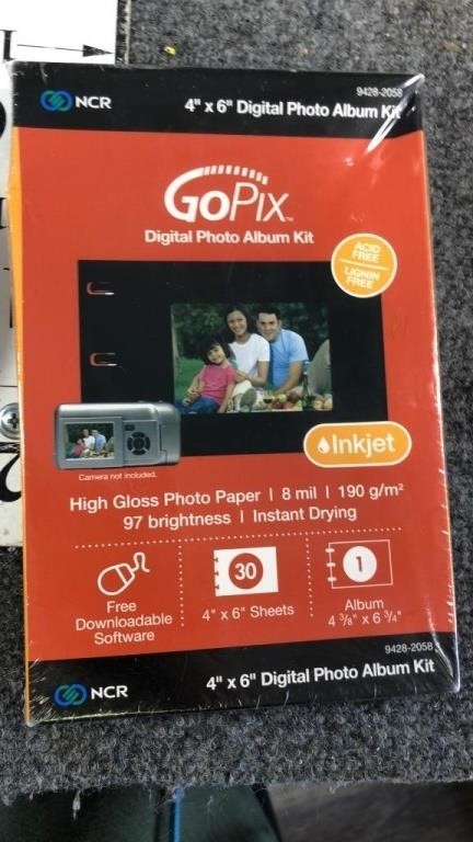 go pix digital photo album kit