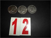 Lot of 3- (2)1977 & (1)1977 D  Kennedy Half