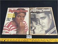 Michael Jackson & Elvis Rolling Stone Mags