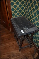 Antique drop leaf Side table 22" tall