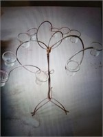 Metal votive tree