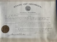 1903 Georgia 5th infantry 1st Lieutenant document