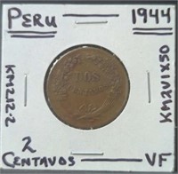 1944 Peru coin