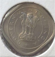 1950 India square coin