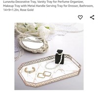 MSRP $27 Gold Perfume Tray