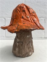 10" Painted Cement Mushroom