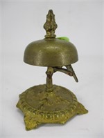 Early Brass Counter Bell - 6"