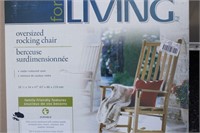Oversize Wood Rocking Chair