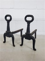 Cast iron fire dogs