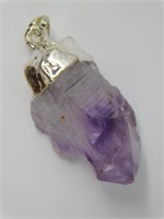 AMETHYST PENDANT ROCK STONE LAPIDARY SPECIMEN