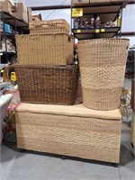 Wicker Trunk & Baskets