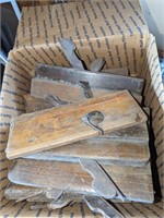 vintage wooden planers box lot
