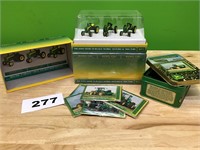 Vintage John Deere Mini DieCast Tractors & Cards