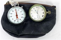 Elgin Pocket Watch and Minerva Stop Watch