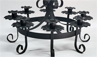 WROUGHT IRON 8 CANDLE, CANDELABRA CENTER PIECE