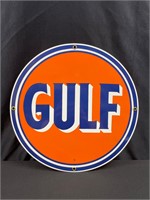 Gulf Oil Round Sign