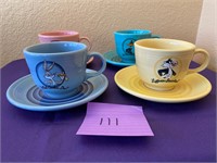 Fiesta Looney Tunes cups and saucers #111