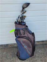 TAYLORMADE Golf Bag with Hogan & Ping Clubs