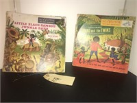 VTG LITTLE BLACK SAMBO'S BOOKS W/READ ALONG RECORD