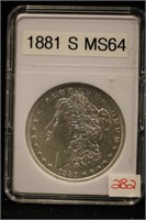 1881 MORGAN DOLLAR MS-64