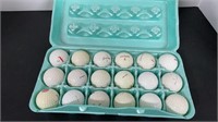 18 golf balls, Jack Nicklus, Wilson, Spalding,more