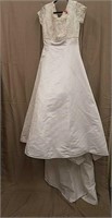 Handmade Size 8-10 Beaded Top Wedding Dress