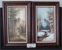 Two Framed Landscape Paintings