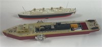 Titanic Model & Vtg Battery Operated Paddle Boat