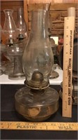 Wall arm mount Glass oil lamp made in Grand
