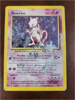 1999 MEWTWO POKEMON TRADING CARD HOLO