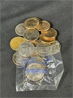 Lot of 20  1 Dollar Coins, Susan B. Anthony & Saca