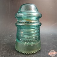 'Hemmingray #9' Green Glass Insulator