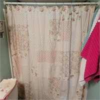 Floral Shower Curtain and Liner