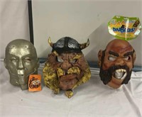 3 Adult Mask Viking, Pirate, The Great Coverup